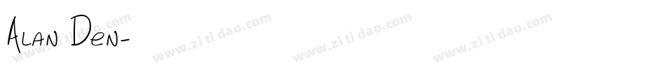 Alan Den字体转换